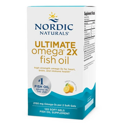 Nordic Naturals Ultimate Omega 2X 120 kaps. smak cytryna