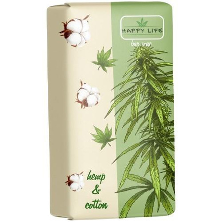 Happy Life mydło toaletowe Konopie 180 g