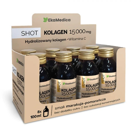 Ekamedica Zestaw Shot Kolagen Hydrolizat 15 000 mg 100 ml x 8 szt
