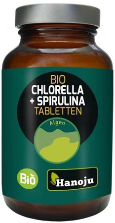Hanoju Spirulina Bio Chlorella Bio 400 mg 300 T