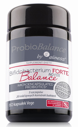 ProbioBALANCE, Bifidobacterium Balance Forte NO FOSS 20 mld. x 60 kaps. vege