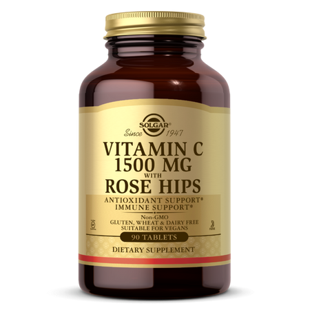 Solgar Vitamin C 1500 mg with Rose Hips (90 tabl.)