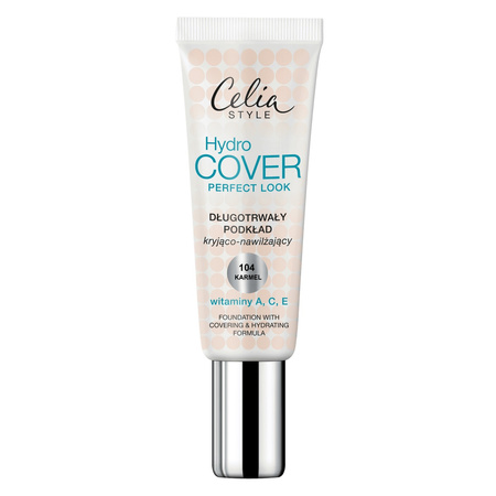 Celia Style Hydro Cover Podkład kryjąco-nawilżający nr 104 karmel  30ml