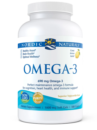 Omega 3 o smaku cytrynowym (180 kaps.)