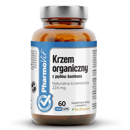 Pharmovit Krzem organiczny z pędów bambusa 224 mg - 60 kaps.