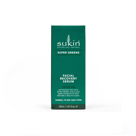 Sukin, SUPER GREENS Detoksykująco- naprawcze serum do twarzy, 30ml