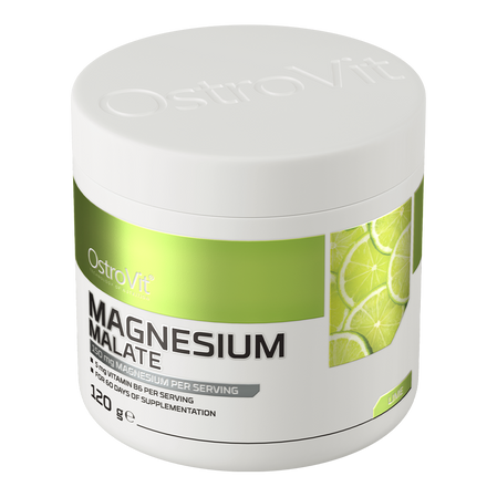 OstroVit Jabłczan Magnezu 120 g smak limonkowy