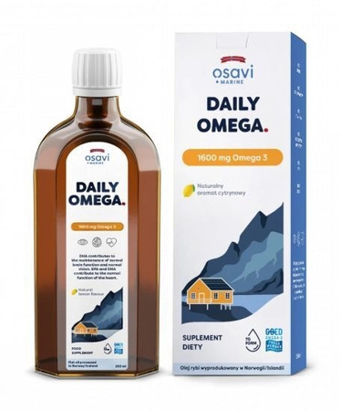OSAVI Daily Omega 1600 mg - smak cytrynowy (250 ml)