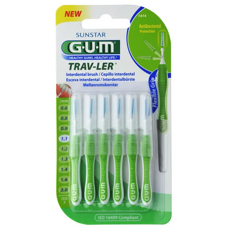 GUM Trav-Ler szczoteczki międzyzębowe 1,1mm 6 sztuk