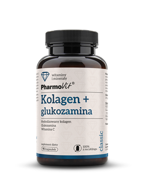 Pharmovit Kolagen + Glukozamina 90 kaps.