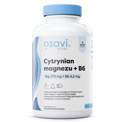 Osavi Cytrynian Magnezu + B6, 375mg + 4.2mg - 180 kaps.