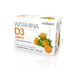 Vitadiet Akavit Witamina D3 2000 IU 120 kaps.