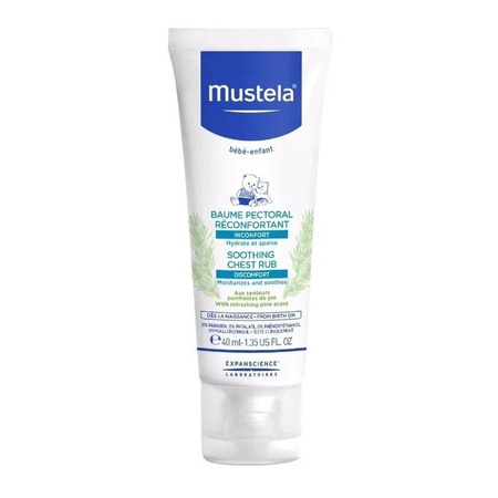 Mustela Kojący balsam do nacierania klatki piersiowej 40ml