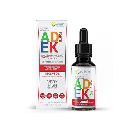 Wish Witamina ADEK forte w kroplach 30 ml