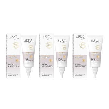 Zestaw: 3x beBIO Baby Hair Complex peeling enzymatyczny stymulujący wzrost włosów 100ml