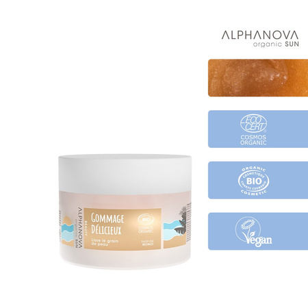 Alphanova Sun Beauty, Bio Scrub o kremowej konsystencji, 200 ml