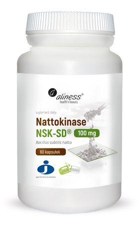 Aliness Nattokinase NSK-SD® 100 mg x 60 Vege caps.