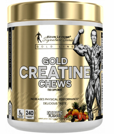 Levrone Gold Creatine Kreatyna Monohydrant 240 tabl.do ssania smak owoce egzeotyczne