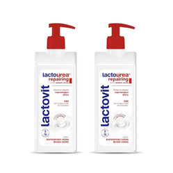 Zestaw: 2x Lactovit Lactourea Repairing naprawiający balsam do ciała 400ml