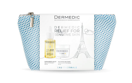 Dermedic ZESTAW OILAGE serum antyoksydacyjne 30 ml + OILAGE odżywczy krem na dzień 15 ml