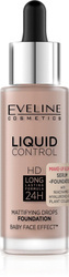 Eveline Liquid Control HD Podkład do twarzy z dropperem nr 025 Light Rose  32ml