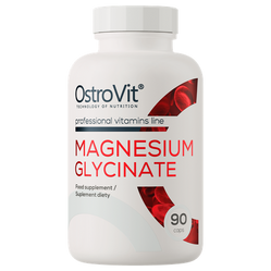 OstroVit Magnesium Glicynate Glicynian Magnezu wsparcie dla mięśni i układu nerwowego 90 kaps. vege