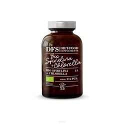Diet Food Spirulina + chlorella Bio 375 tabl.