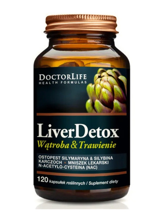 DoctorLife Liver Detox ochrona wątroby 120 kaps.