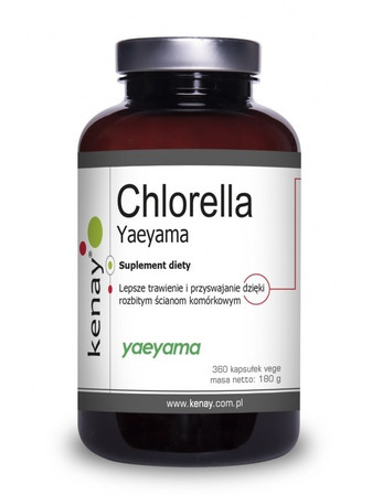 KENAY Chlorella Yaeyama na wsparcie układu odpornościowego i uzupełnienie diety w składniki odżywcze 360 tabl.