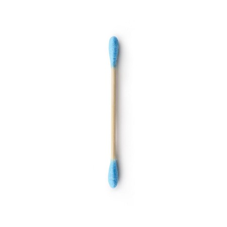 Humble brush, Ekologiczne patyczki do uszu bambus i naturalna bawełna, BLUE, niebieskie, 100szt