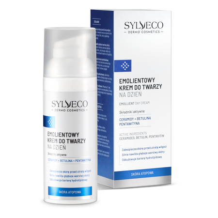 Sylveco Dermo Skóra atopowa Emolientowy krem do twarzy na dzień 50ml