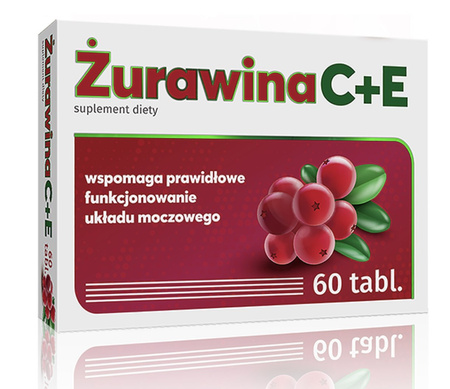 Alg Pharma Żurawina C + E wsparcie układu moczowego 60 tabl.