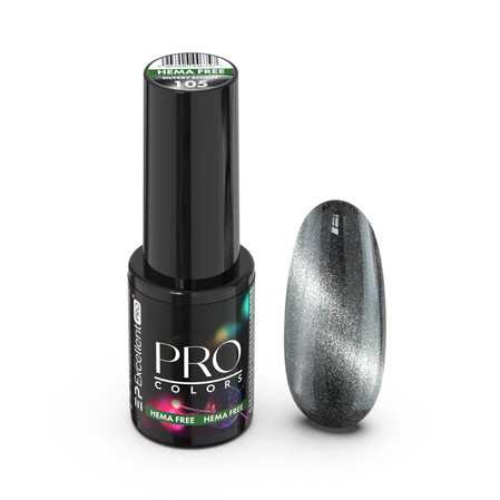 Pro Colors Hema Free CatEye lakier hybrydowy 105 Silvery Eclipse 7g