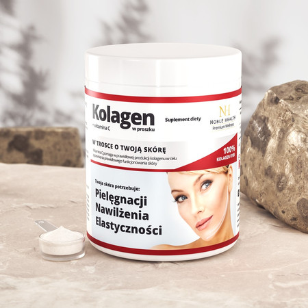 Noble Health Kolagen + witamina C w proszku 100 g