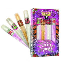 Cuba Strass zestaw Snake woda perfumowana spray 35ml + Tiger woda perfumowana spray 35ml + Zebra woda perfumowana spray 35ml + Heartbreaker woda perfumowana spray 35ml