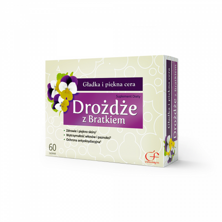 Drożdże z bratkiem 60 tabletek