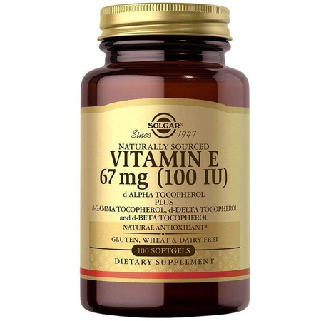 Solgar Vitamin E 67 mg (100 IU) - 100 kaps.