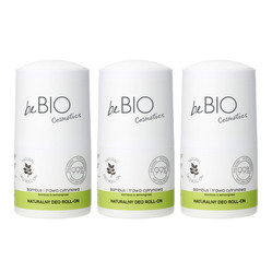 Zestaw: 3x beBIO deo roll-on Bambus i trawa cytrynowa 50ml
