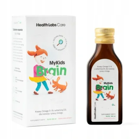 Health Labs Care MyKids Brain Omega-3, Omega-9 i witamina D dla dzieci 100 ml