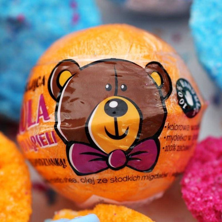 Kula musująca do kąpieli z niespodzianką Pomarańczowa 120g