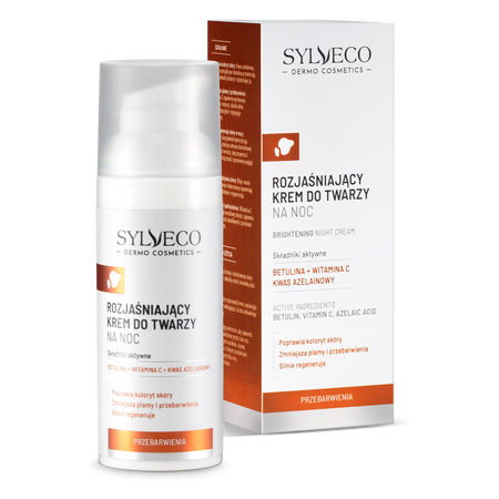 Sylveco Dermo Przebarwienia Krem rozjaśniający do twarzy na noc 50ml