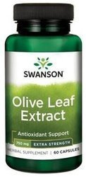 Swanson Olive Leaf Extract Liść Oliwny 750 Mg 60 K