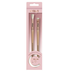 Collagen Beauty Brush pędzle do brwi i rozcierania cieni 2szt