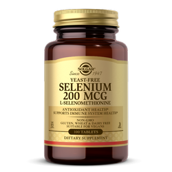 Solagar Selenium (Yeast Free) selen 200 mcg - 100 tabl.