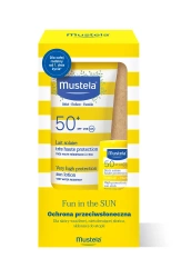Mustela Zestaw Fun In The Sun: Mleczko przeciwsłoneczne SPF 50+ 100ml + Sztyft przeciwsłoneczny SPF 50 9ml