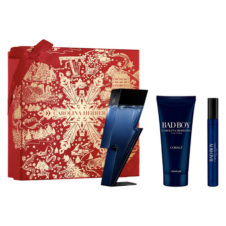 Bad Boy Cobalt zestaw woda perfumowana spray 100ml + żel pod prysznic 100ml + woda perfumowana spray 10ml
