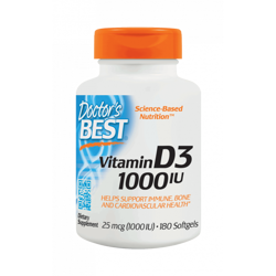 Witamina D3 25 mcg (180 kaps.)
