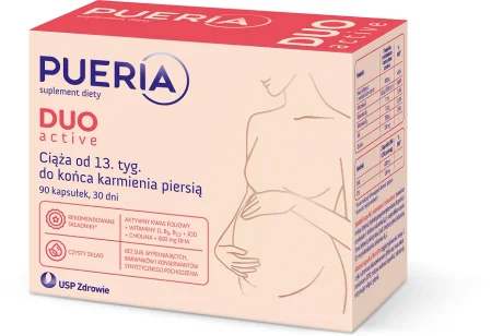 Pueria Duo Active na wsparcie organizmu w okresie ciąży i karmienia piersią 90 kaps