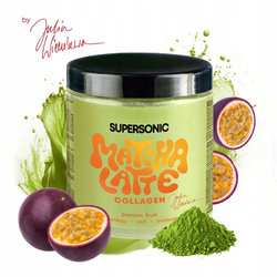 SUPERSONIC Matcha Latte Collagen smak marakuja 280g