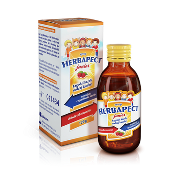 Herbapect Junior syrop o smaku malinowym 120 g